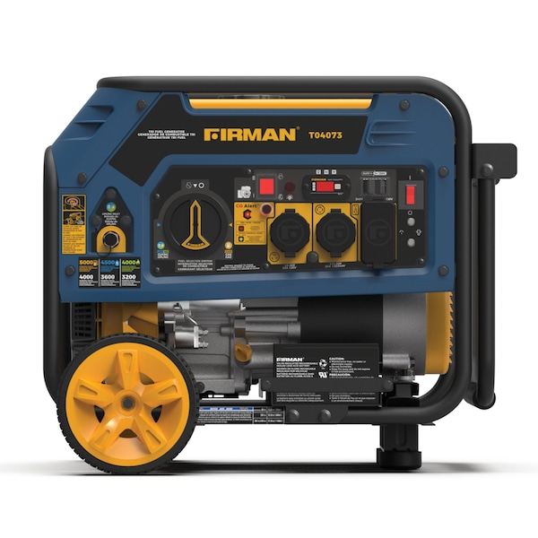 Firman Portable Generator, Gasoline/Liquid Propane/Natural Gas, 4,000 W/3,600 W/3,200 W Rated, 120/240V AC T04073 - main
